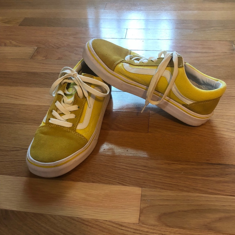 RARE yellow color block vans